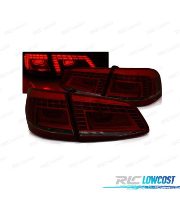 FEUX ARRIÈRE VOLKSWAGEN VW PASSAT B7 VARIANT 10-14 LED ROUGE FUMÉ