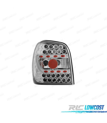 FEUX ARRIÈRE POUR VOLKSWAGEN VW POLO 6N 94-99 LED CHROMÉ