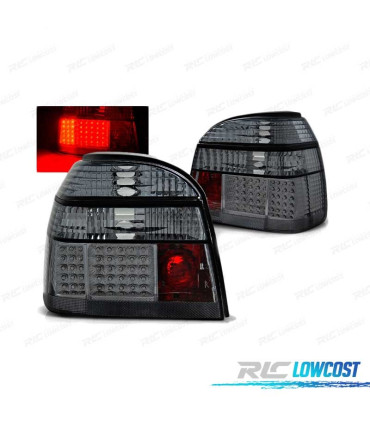 FEUX ARRIÈRE POUR VOLKSWAGEN VW GOLF 3 91-97 LED FUMÉ