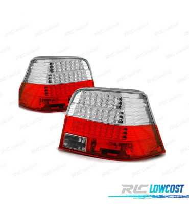 FEUX ARRIÈRE POUR VOLKSWAGEN VW GOLF 4 97-03 LED ROUGE BLANC