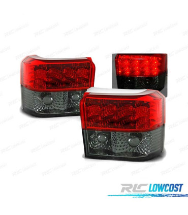 FEUX ARRIÈRE POUR VOLKSWAGEN VW T4 90-03 LED ROUGE FUMÉ