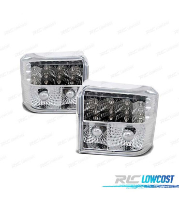 FEUX ARRIÈRE POUR VOLKSWAGEN VW T4 90-03 LED CHROMÉ
