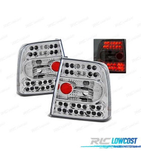 FEUX ARRIÈRE POUR VOLKSWAGEN VW PASSAT 3B LIMOUSINE 96-00 LED CHROMÉ