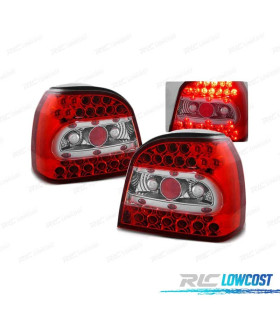FEUX ARRIÈRE VOLKSWAGEN VW GOLF 3 91-97 ROUGE BLANC LED LEX