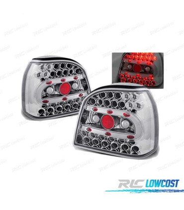 FEUX ARRIÈRE VOLKSWAGEN VW GOLF 3 91-97 LED CHROMÉ LEX