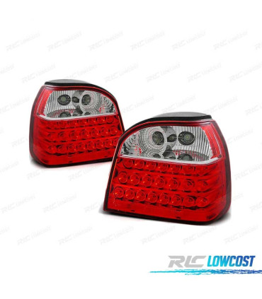 FEUX ARRIÈRE VOLKSWAGEN VW GOLF 3 91-97 LED ROUGE BLANC