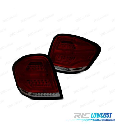 FEUX ARRIÈRE MERCEDES W164 05-08 LED BAR ROUGE FUMÉ