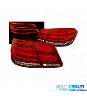 FEUX ARRIÈRE LED CLIGNOTANT DYNAMIQUES MERCEDES W212 09-13 ROUGE TRANSPARENT