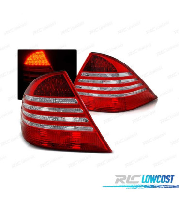 FEUX LED POUR MERCEDES CLASSE S W220 98-05 ROUGE BLANC LED