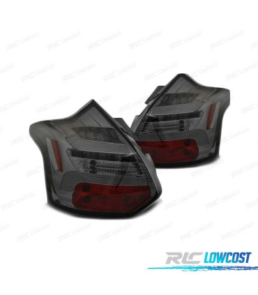 FEUX ARRIÈRE FORD FOCUS 3 HATCHBACK 11-14 LED DYNAMIQUE FUMÉ