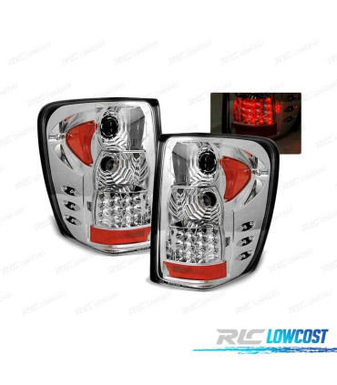 FEUX ARRIÈRE LED JEEP GRAND CHEROKEE 99-05 CHROMÉ