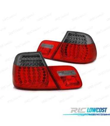 FEUX ARRIÈRE BMW E46 COUPÉ 99-03 DYNAMIQUE LED ROUGE LOOK M3