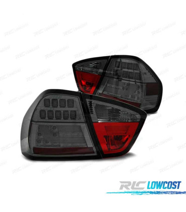 FEUX ARRIÈRE POUR BMW E90 05-08 BAR LED FUMÉ