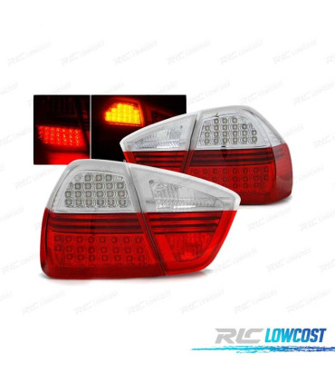 FEUX ARRIÈRE POUR BMW E90 05-08 LED ROUGE BLANC