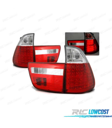 FEUX ARRIÈRE BMW X5 E53 99-03 LED ROUGE CLAIR