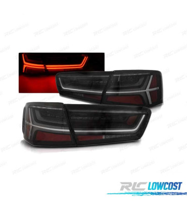 FEUX ARRIÈRE LED POUR AUDI A6 C7 11-14 FUMÉ