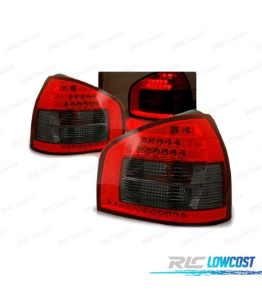 FEUX ARRIÈRE AUDI A3 96-00 LED ROUGE FUMÉ