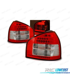 FEUX ARRIÈRE AUDI A3 96-00 LED ROUGE BLANC