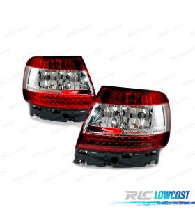 FEUX ARRIÈRE POUR AUDI A4 B5 94-00 LED ROUGE BLANC