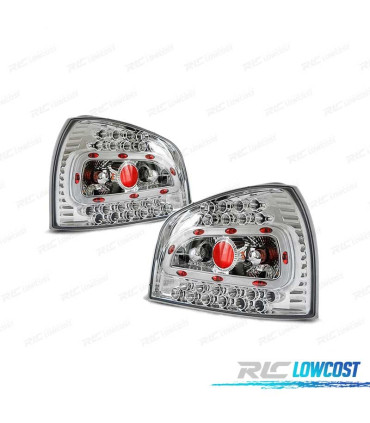 FEUX ARRIÈRE AUDI A3 96-00 LED CHROMÉ
