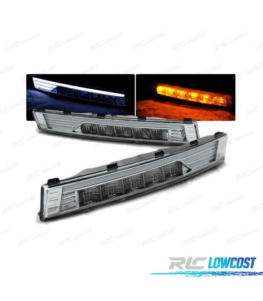 CLIGNOTANTS AVANT DAYLIGHT VOLKSWAGEN VW PASSAT B6 05-10 LED CHROMÉ