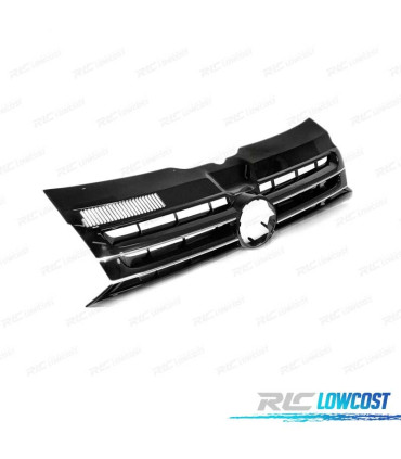 CALANDRE VOLKSWAGEN VW T5 CARAVELLE MULTIVAN 10-15 NOIR CHROMÉ