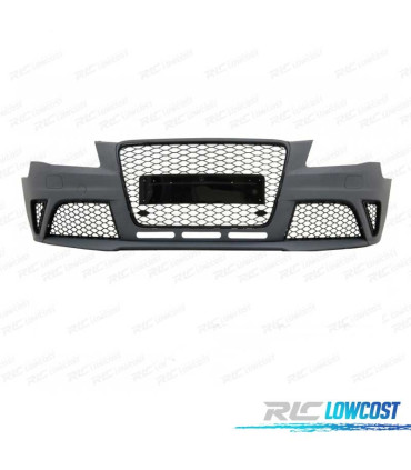 PARE CHOCS AUDI A4 B8 08-11 LOOK RS4 GRILLE NOIR SRA PDC