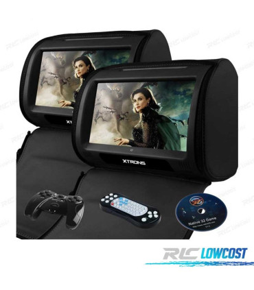 APPUI-TÊTE MULTIMÉDIA DVD 9 POUCES COULEUR NOIR