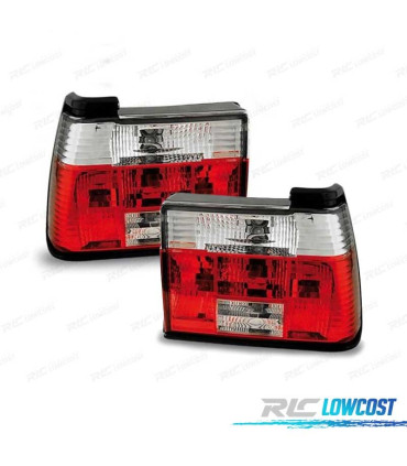FEUX ARRIÈRE VOLKSWAGEN VW JETTA 84-91 ROUGE CHROMÉ