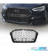 CALANDRE AUDI A3 8V 16-19 PDC LOOK RS3 NOIR BRILLANT