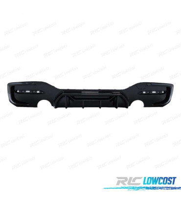 DIFFUSEUR BMW F20 LCI 15-19 LOOK M COMPETITION NOIR BRILLANT O---O