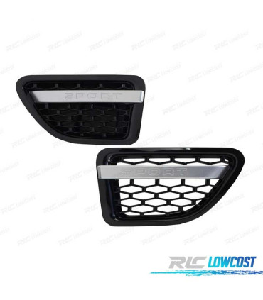 GRILLES AVANT + LATÉRALES RANGE ROVER SPORT 09-13 LOOK ALL BLACK EDITION