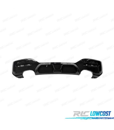 DIFFUSEUR BMW F20 LCI 15-19 LOOK CS NOIR BRILLANT SORTIES DES DEUX CÔTÉS