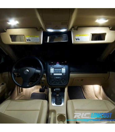 KIT 12 AMPOULES LED INTÉRIEUR POUR VOLKSWAGEN VW JETTA 5 MK5 05-10