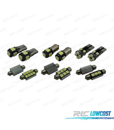 KIT 19 AMPOULES LED INTÉRIEUR POUR VOLKSWAGEN VW RABBIT GTI GOLF 5 MK5 L 06-09