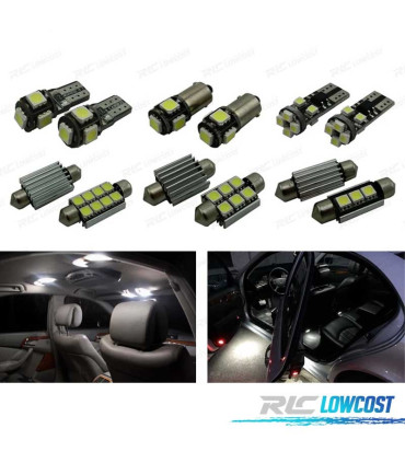 KIT 15 AMPOULES LED INTÉRIEUR POUR MERCEDES CLASS ET COUPÉ C207 E200 E220 E250 E260 E300 E320 E350 E400 E500 E550 09