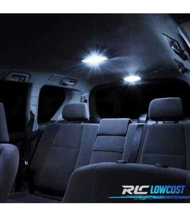 KIT 7 AMPOULES LED INTÉRIEUR POUR FIAT 500 07-16 SAUF EASY LOUNGE POP SPORT TREKKING TURBO