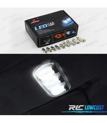 KIT 9 AMPOULES LED INTÉRIEUR POUR RENAULT KANGOO 2 II Mk2 08-18