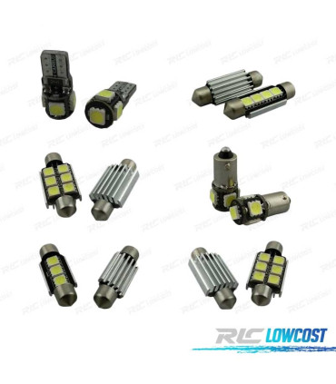 KIT 7 AMPOULES LED INTÉRIEUR POUR RENAULT CLIO IV MK4 GRANDTOUR 13-17