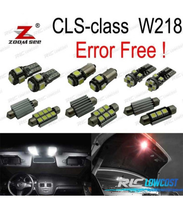 KIT 22 AMPOULES LED INTÉRIEUR POUR MERCEDES CLS C218 W218 CLS550 CLS63 AMG 2011+
