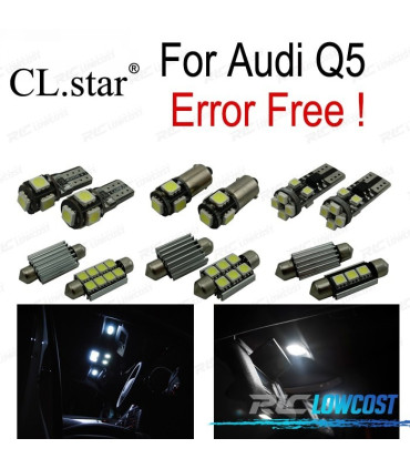 KIT 20 AMPOULES LED INTÉRIEUR AUDI Q5 2009-2016