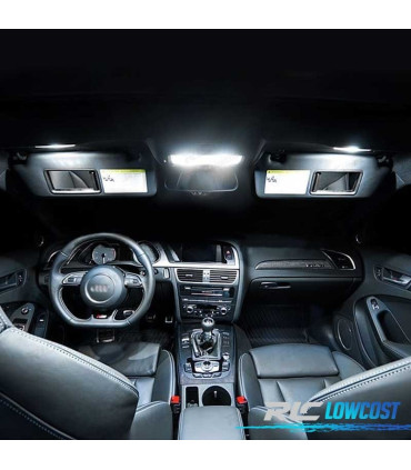 KIT 19 AMPOULES LED INTÉRIEUR AUDI A4 S4 CONVERTIBLE CABRIO 02-09