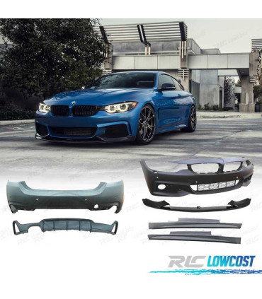 KIT CARROSSERIE BMW F32 F33 13- PDC + LAVE PHARE LOOK M PERFORMANCE
