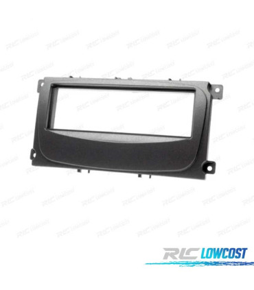 FACADE AUTORADIO 1 DIN POUR FORD FOCUS MONDEO SMAX CMAX GALAXY KUGA NOIR
