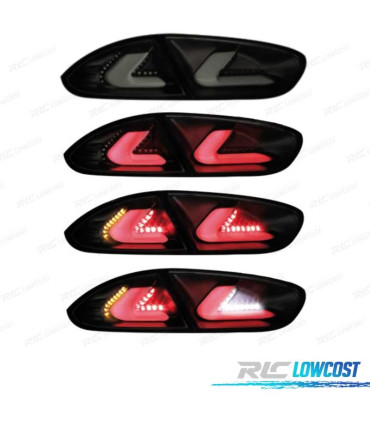 FEUX ARRIÈRE SEAT LEON II 09-13 CARDNA FULL LED NOIR FUMÉ