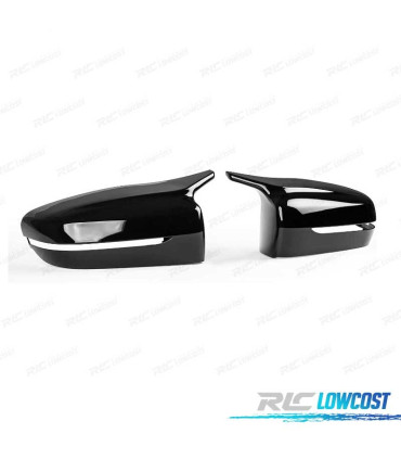 COQUES RÉTROVISEURS BMW G30 G31 G11 G12 15- LOOK M NOIR BRILLANT