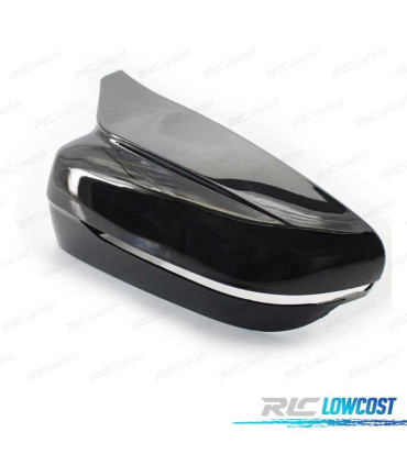 COQUES RÉTROVISEURS BMW G30 G31 G11 G12 15- LOOK M NOIR BRILLANT