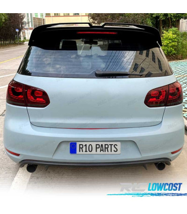 ALERON SPOILER VOLKSWAGEN VW GOLF 6 GTI 08-12 LOOK OETTINGER NOIR BRILLANT