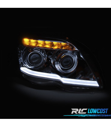 PHARES POUR MERCEDES GLK X204 DAYLIGHT FOND NOIR