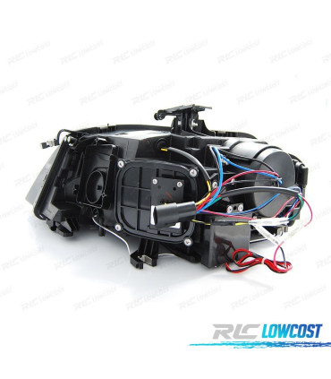 PHARES POUR AUDI A4 B8 07-11 DAYLIGHT FOND CHROMÉ